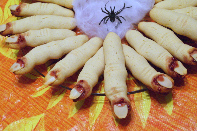 Witch Fingers Cookies for Halloween