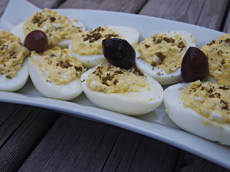 Deviled Eggs with cottage cheese