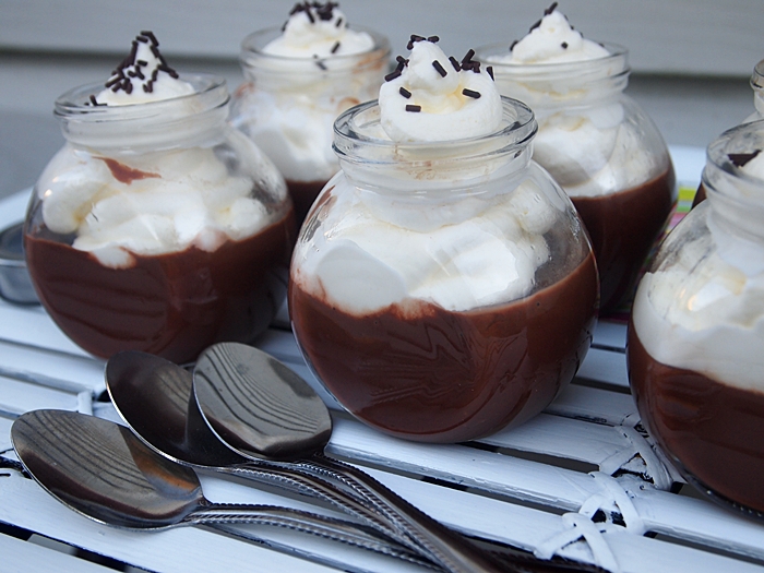 Layered Chocolate Pudding and Whip Cream Dessert