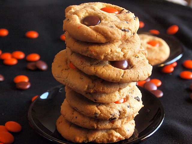 Halloween Sugar Cookies with Smarties and Sprinkles
