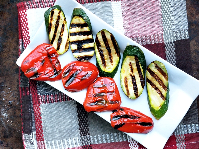 Grilled Vegetables at Home with Lemon Garlic Marinade