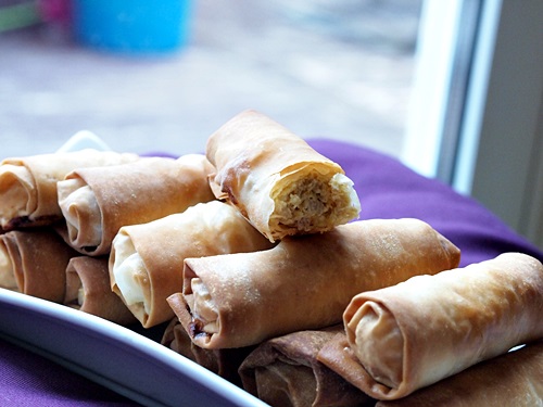Turkey Filled Phyllo Pastry Cigars